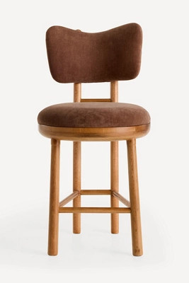 Irie Velvet Counter Stool | Anthropologie (US)