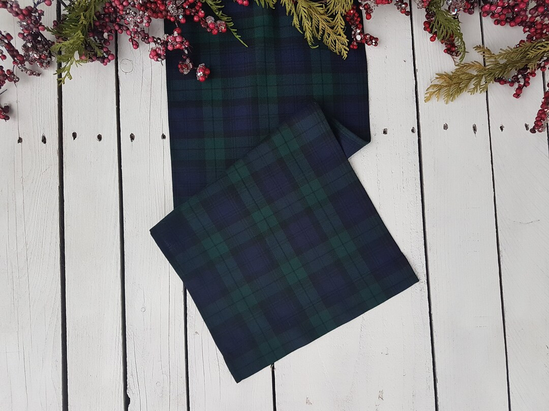 Blackwatch Tartan Table Runner Plaid Tartan Check Black - Etsy | Etsy (US)