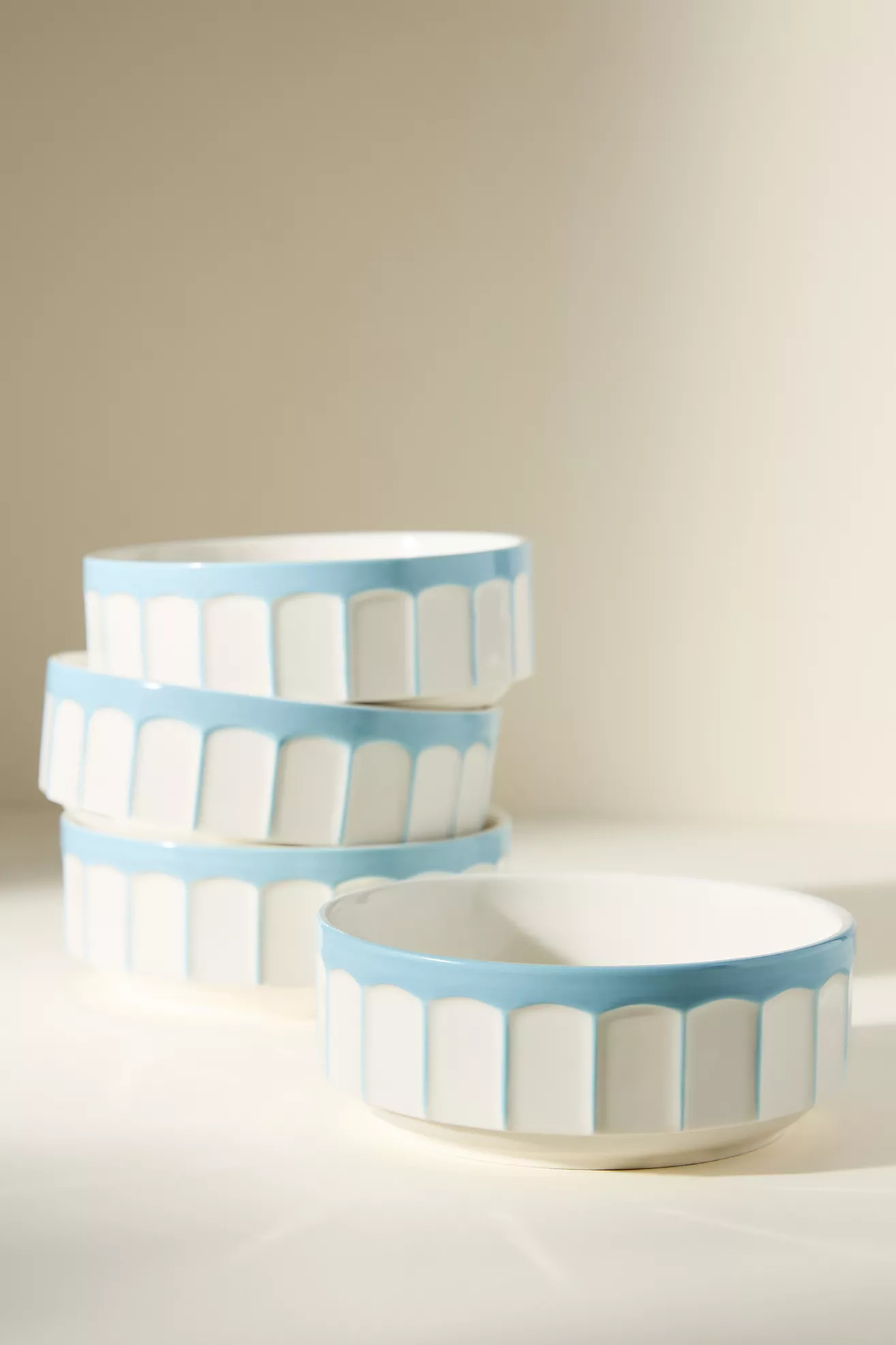 The Latte Stoneware Cereal Bowls, Set of 4: Boulevard Edition | Anthropologie (US)