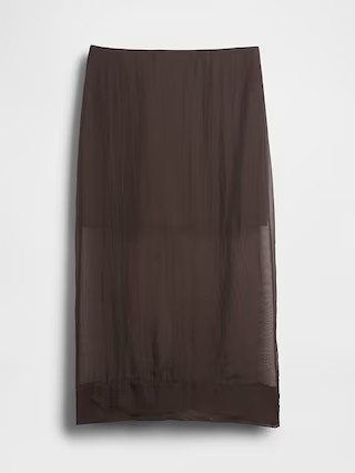 Sheer Organza Maxi Skirt | Gap (US)