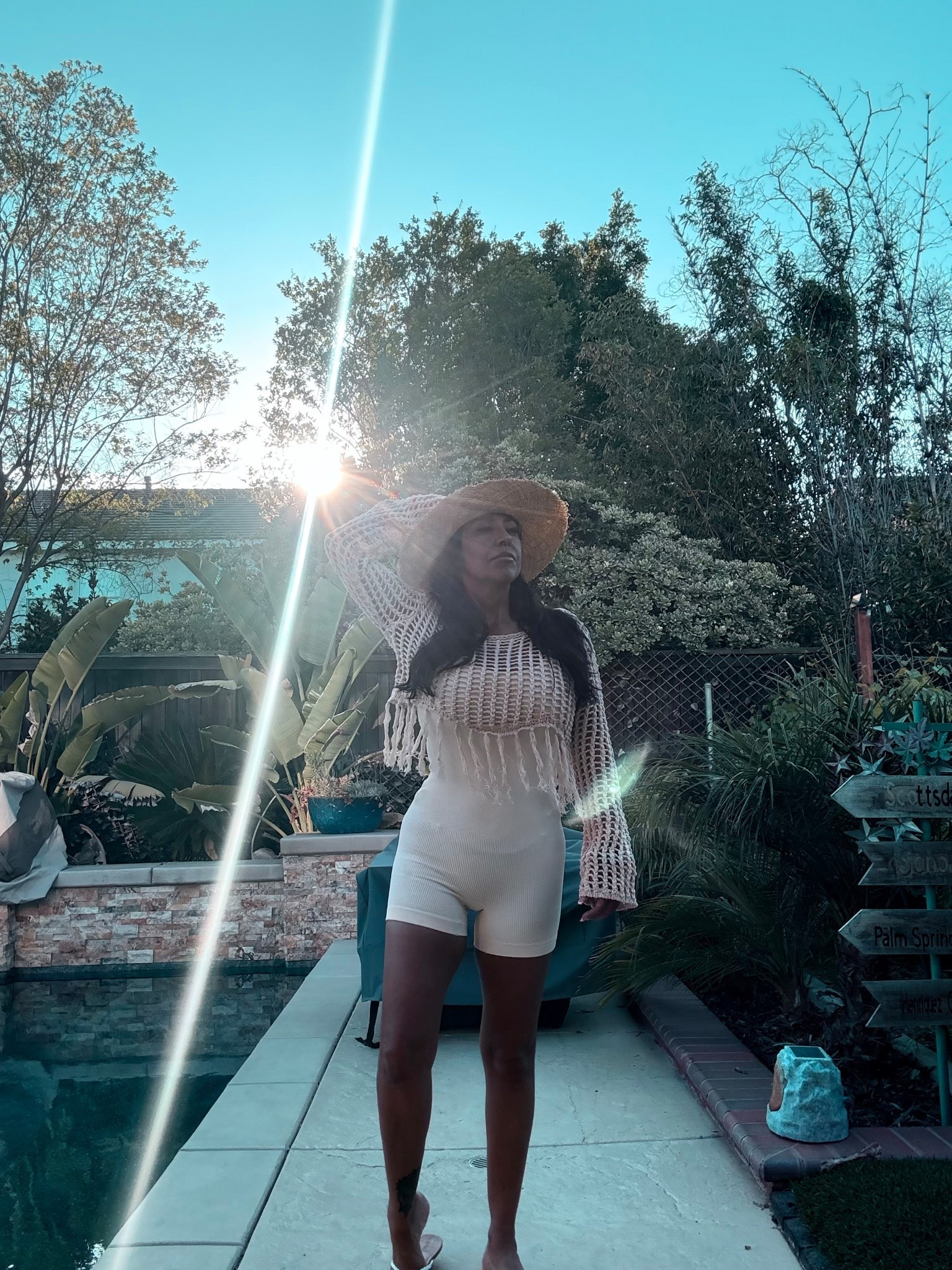Home just hits different *t
There's truly no place like home... especially when the lighting is this good and the pool is calling
Living in this comfy one-piece moment, layered with a cozy knit and my favorite sun hat from Lack of Color
—because being cute at home is always the vibe.
Sometimes the best getaway is right in your own backyard
#NoPlaceLikeHome #PoolsideVibes #SeñoraStyle #StaycationMode #EffortlessStyle #Over50AndFabulous
#amazonfashion#ltk #lackofcolor

#LTKootd #LTKSeasonal #LTKSwim
