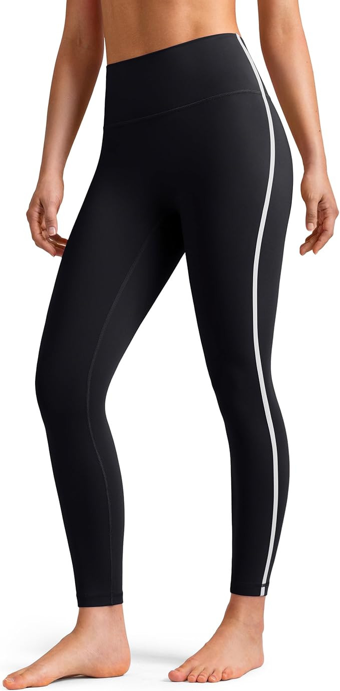 Colorfulkoala Women's Dreamlux No Front Seam High Waist Yoga Leggings with Contrast Trim 25" Inse... | Amazon (US)