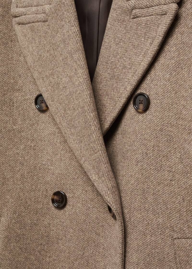Oversize wool coat -  Women | Mango United Kingdom | MANGO (UK)