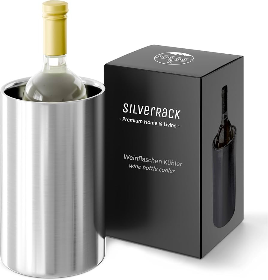 SilverRack Weinkühler Edelstahl - Champagner Kühler - Flaschenkühler als Wein-, Sektkühler un... | Amazon (DE)