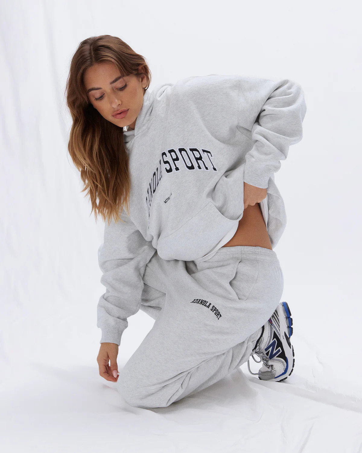 AS Sweatpants - Light Grey Melange | Adanola UK