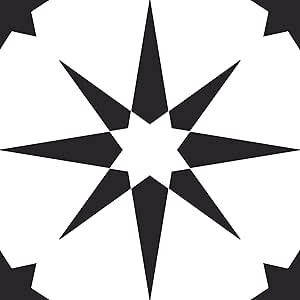 FloorPops FP2948 Altair Peel & Stick Floor Tiles, Black | Amazon (US)