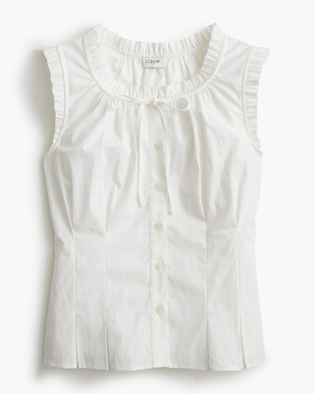 Ruffleneck tie-neck top | J.Crew Factory