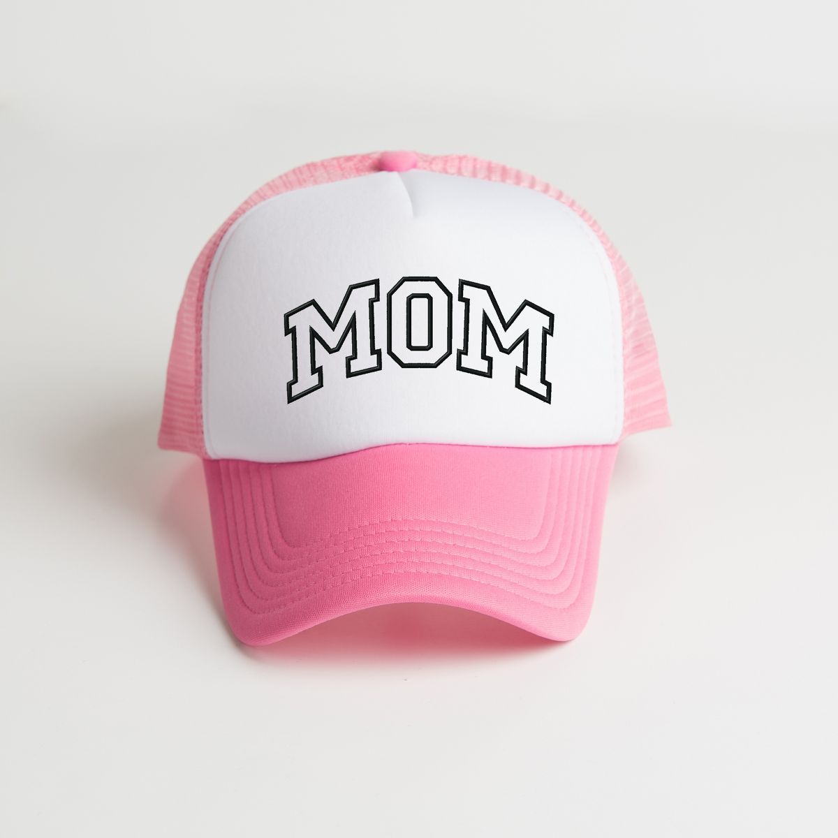 Simply Sage Market Embroidered Mom Varsity Outline Foam Trucker Hat | Target