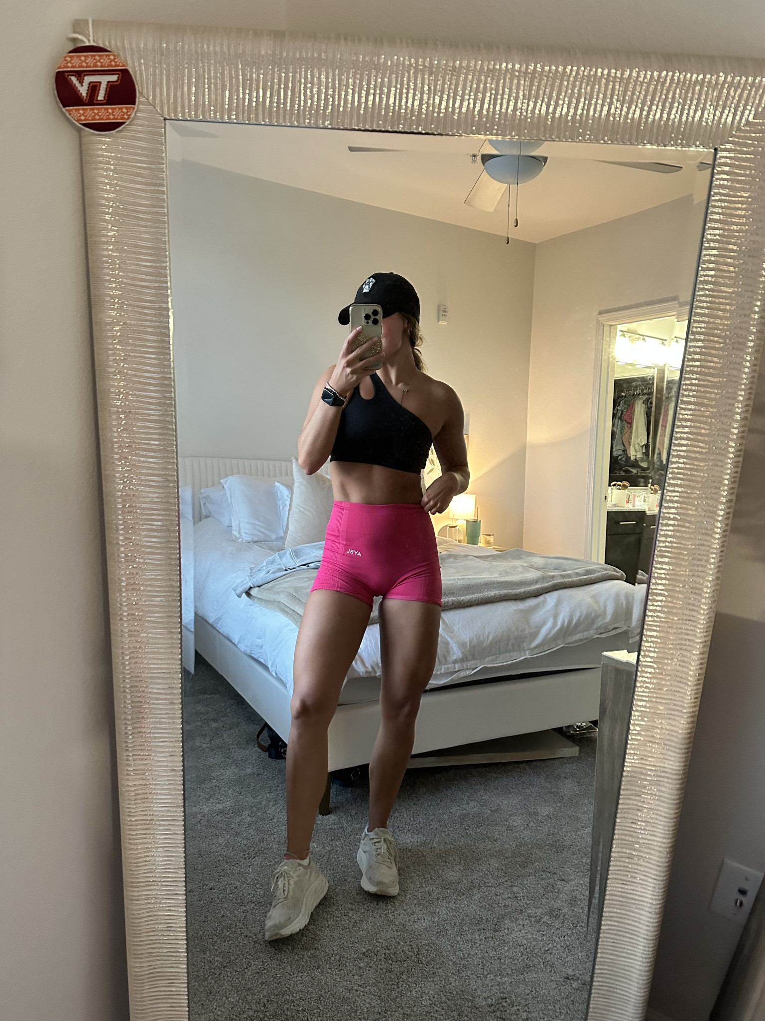 We love another fun workout fit💕 can’t link the shorts but still trying! They’re from AYBL🥰

#LTKfitness