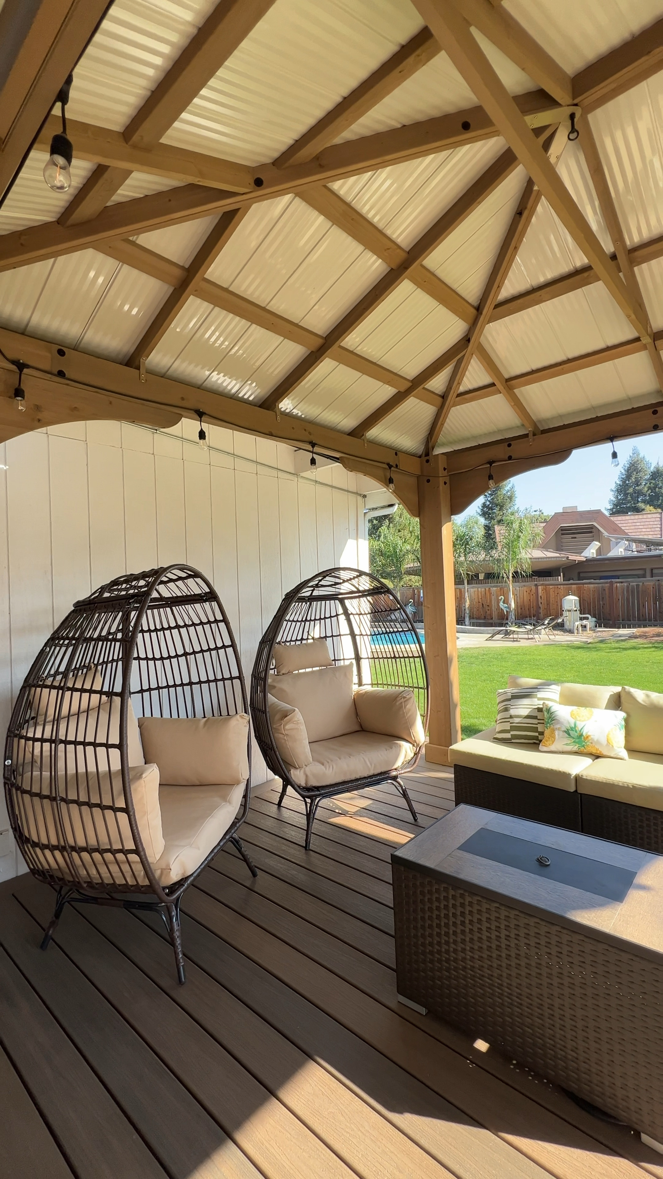 Shop my Patio set and Egg chairs