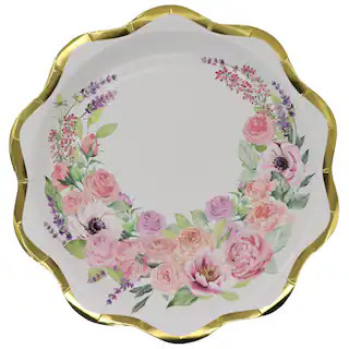 9" Floral Border Paper Plates, 12ct. by Ashland® | Michaels Stores