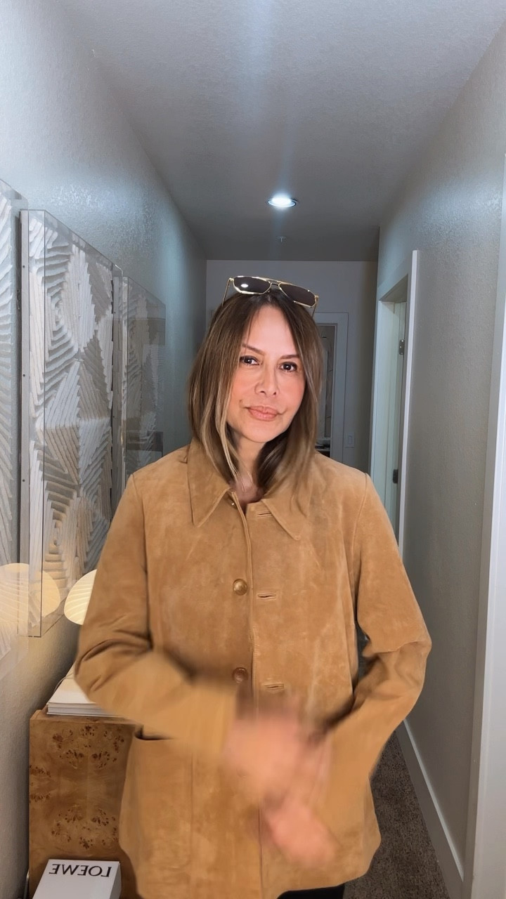 Suede for spring! Style it with jeans or a pair of leggings! So chic 

#LTKootd #LTKgrwm #LTKFestival