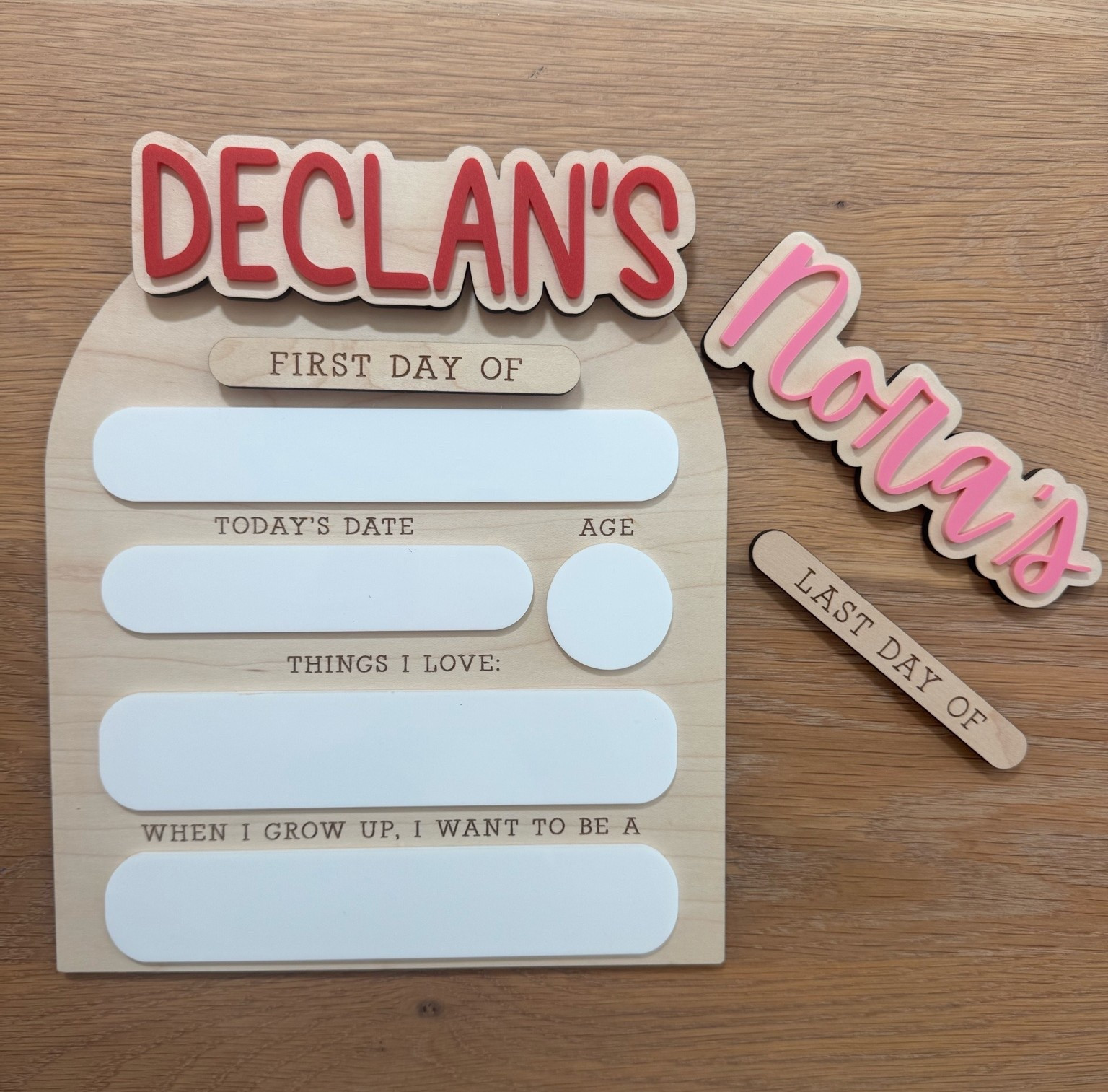 Interchangeable first day of school sign! Perfect for multiple kids! 

#backtoschool #firstdayofschool #etsyfinds

#LTKmomlife #LTKKids