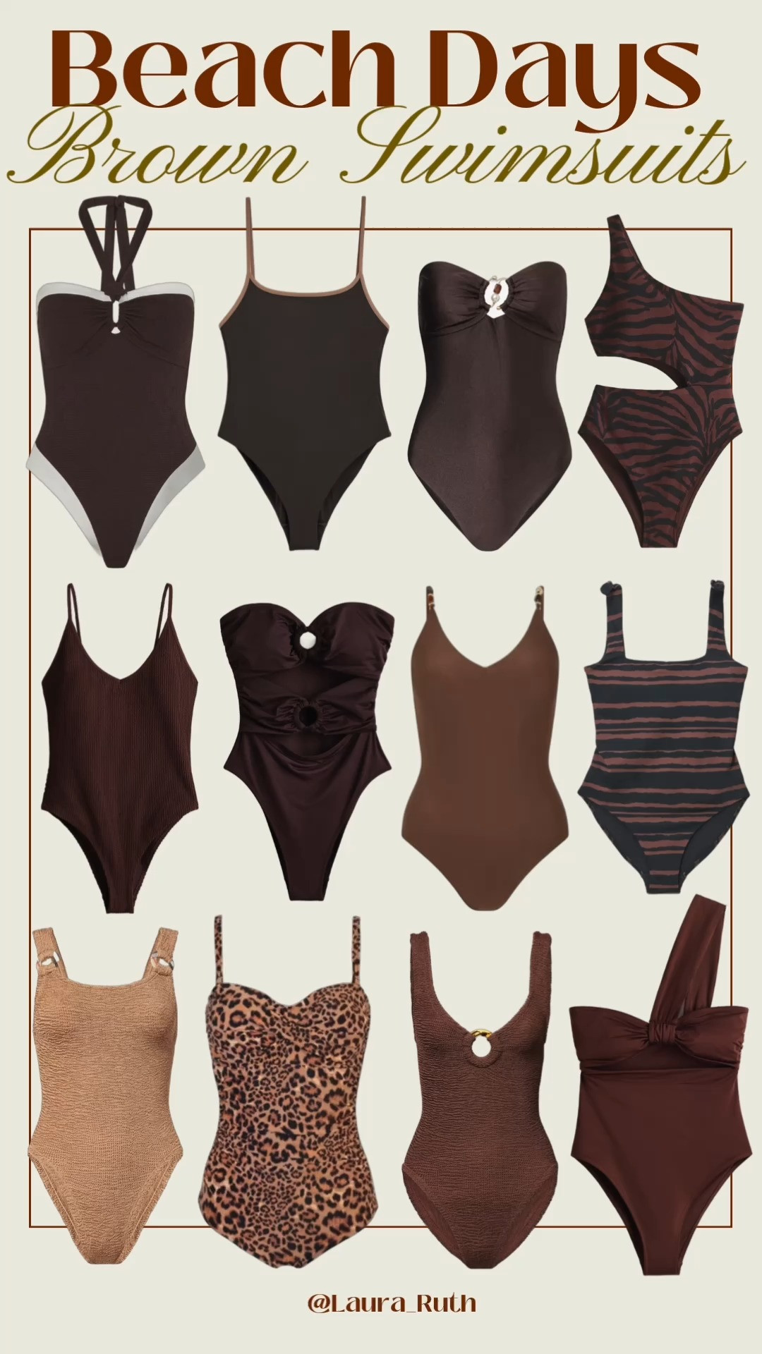 BROWN SWIMSUIT ROUNDUP 🤎🌴
Whether you’re into rich chocolate browns, soft taupes or deep espresso shades, I’ve pulled together the most flattering swimsuits to elevate your summer swim wardrobe 🤎🌊

#LTKuk #LTKsummer #LTKtravel