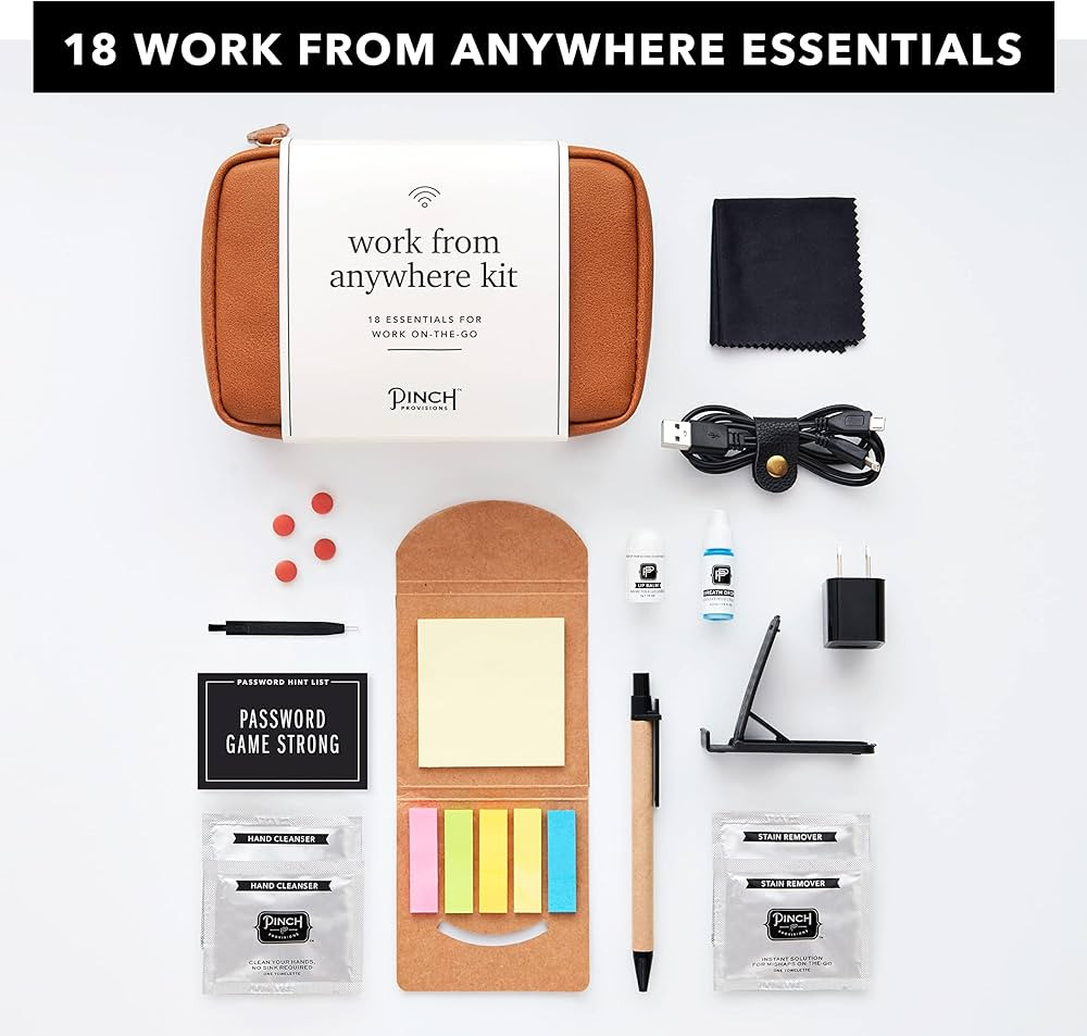 Pinch Provisions Work from Anywhere Kit, Includes 17 Essentials to Help You Stay on Task, Must-Ha... | Amazon (US)