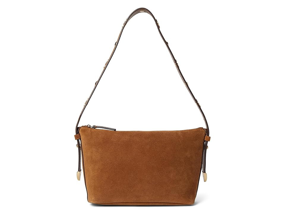 Madewell Suede Sun Stud Shoulder Women's Handbags Aged Cognac, Leather/Suede | Zappos
