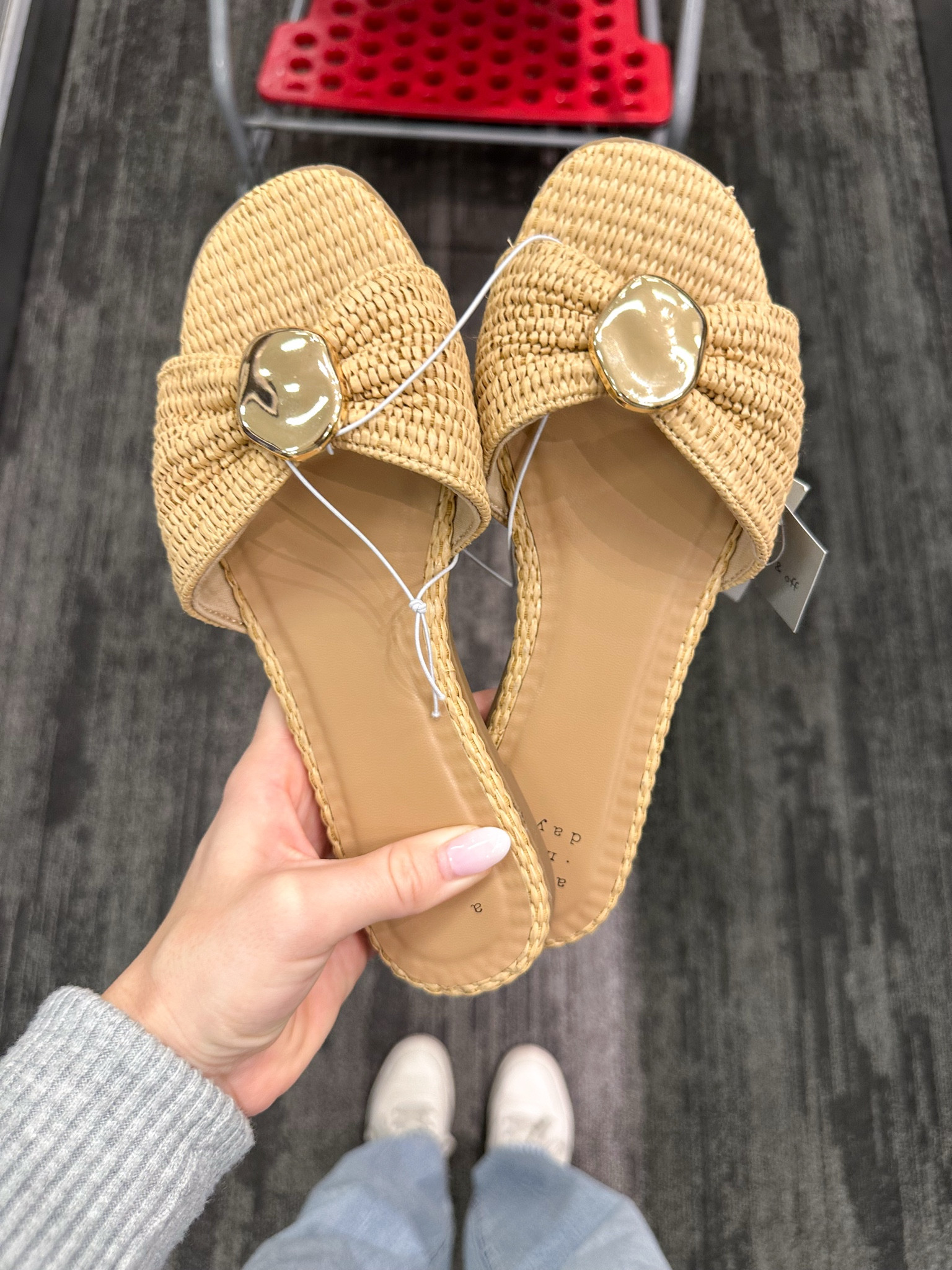 Now online! New woven sandals with the prettiest gold details at Target! 

#LTKSeasonal #LTKstyletip #LTKshoecrush