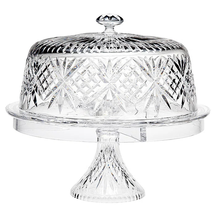 Dublin Crystal 4 in 1 Domed Cake Stand | Wayfair North America