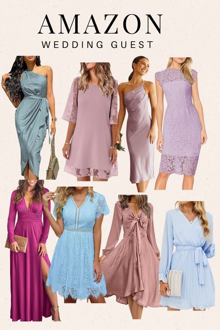 Amazon spring and summer wedding guest dresses. All come in more colors. Cocktail dress. Summer dress event dress 

#LTKFind #LTKstyletip #LTKSeasonal