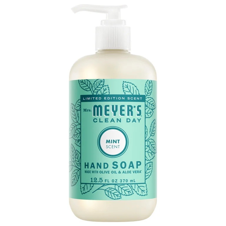 Mrs. Meyer\u2019s Clean Day Hand Soap, Mint Scent, 12.5 Fl Oz | Walmart (US)