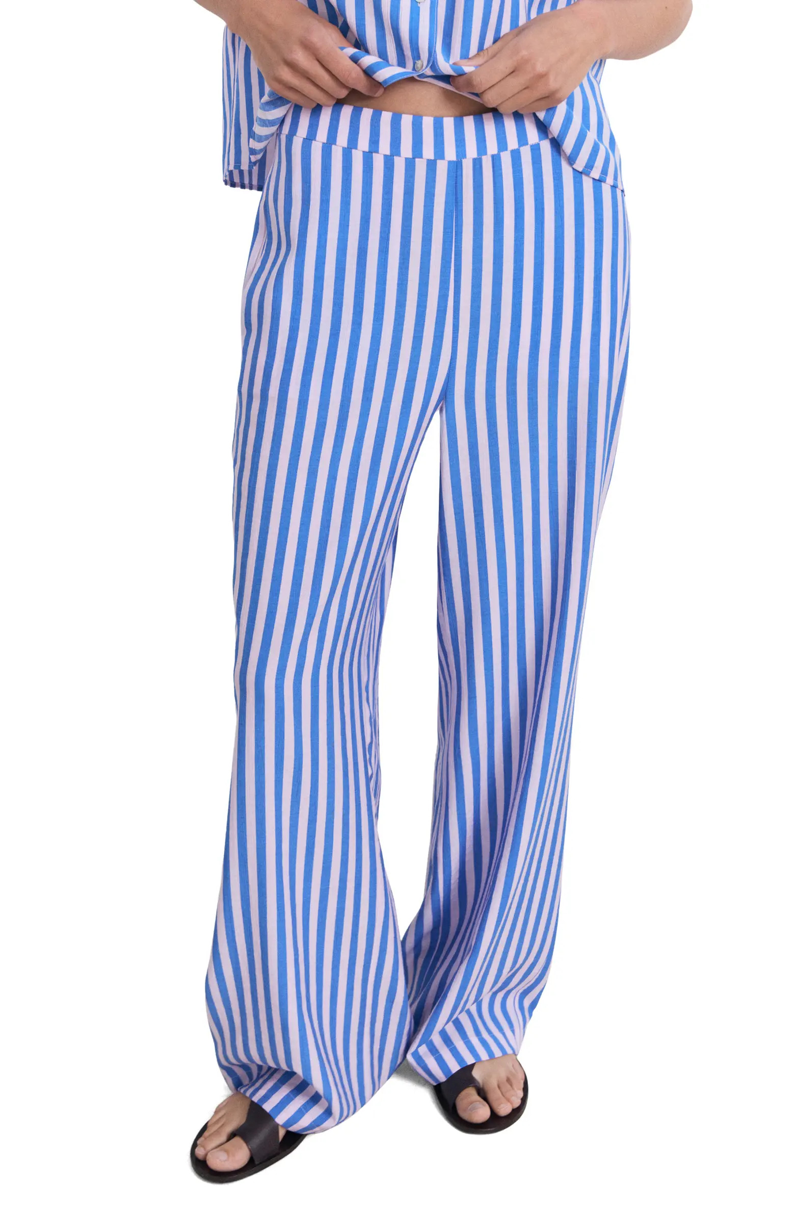 Stripe Straight Leg Pants | Nordstrom