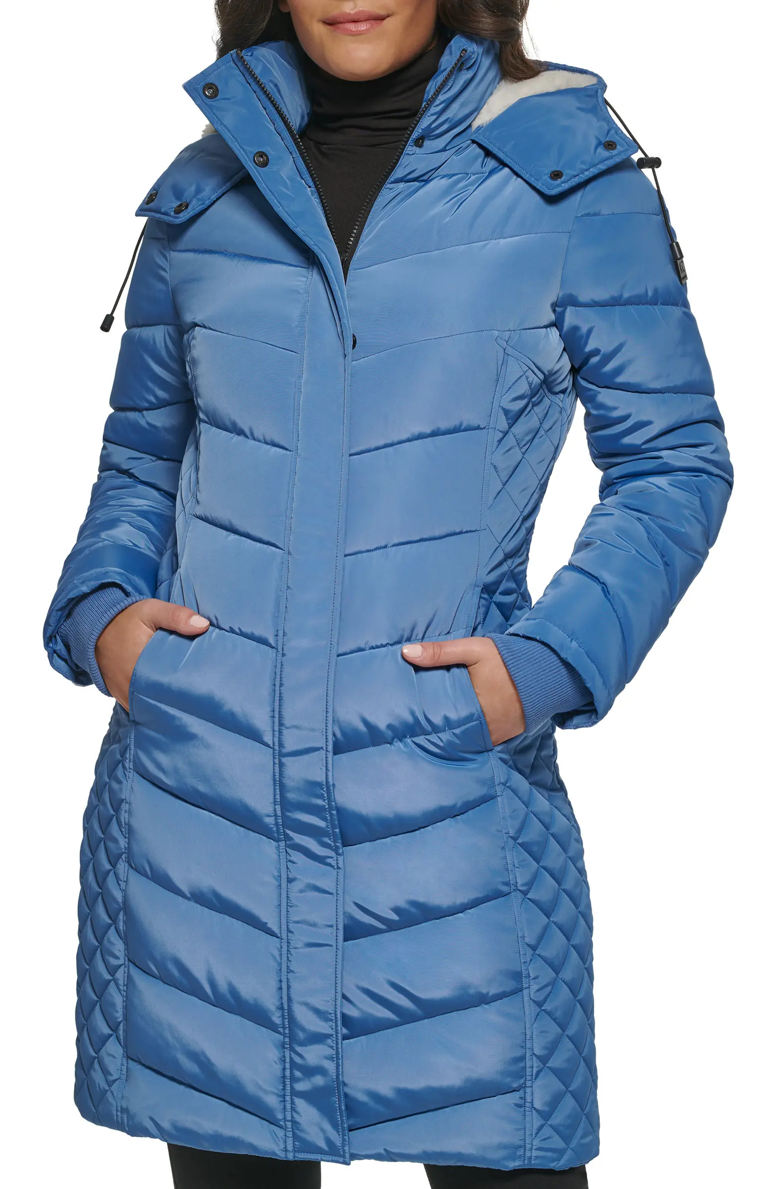 Heavyweight Fleece Lined Hood Quilted Puffer Jacket | Nordstrom Rack