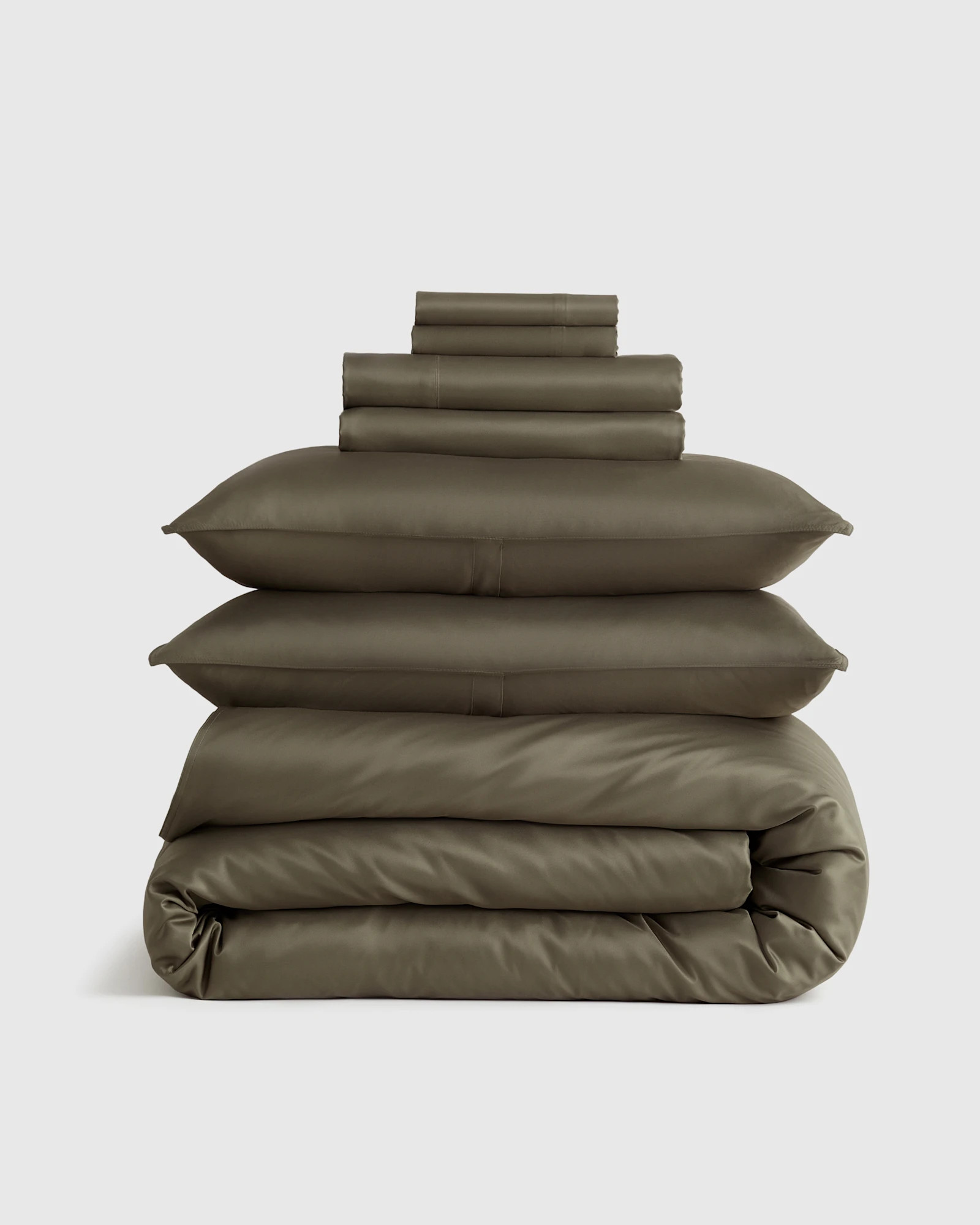 Quince | Bamboo Deluxe Bedding Bundle in Clay, Size King | Quince