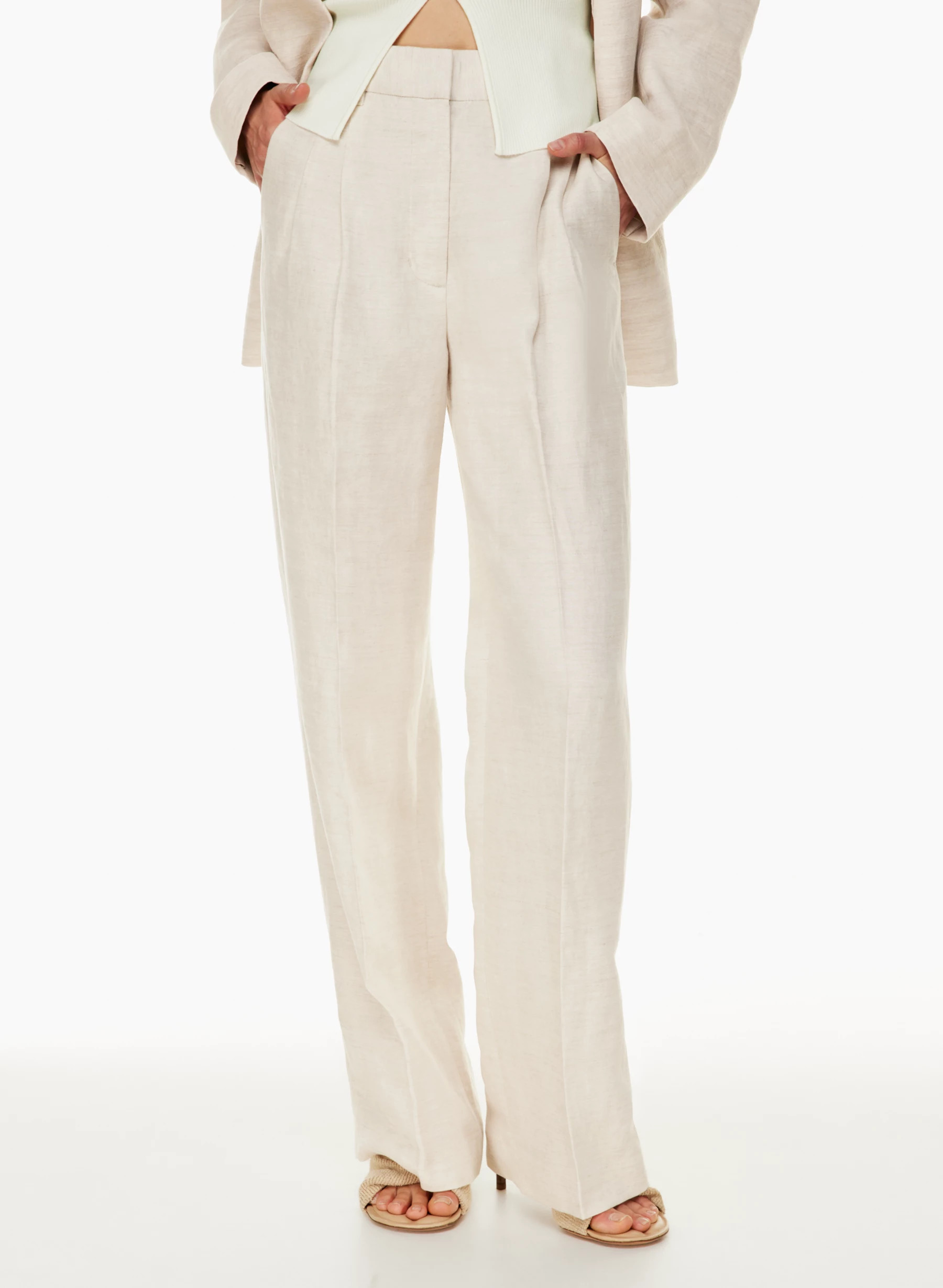 THE EFFORTLESS PANT™ LINEN | Aritzia