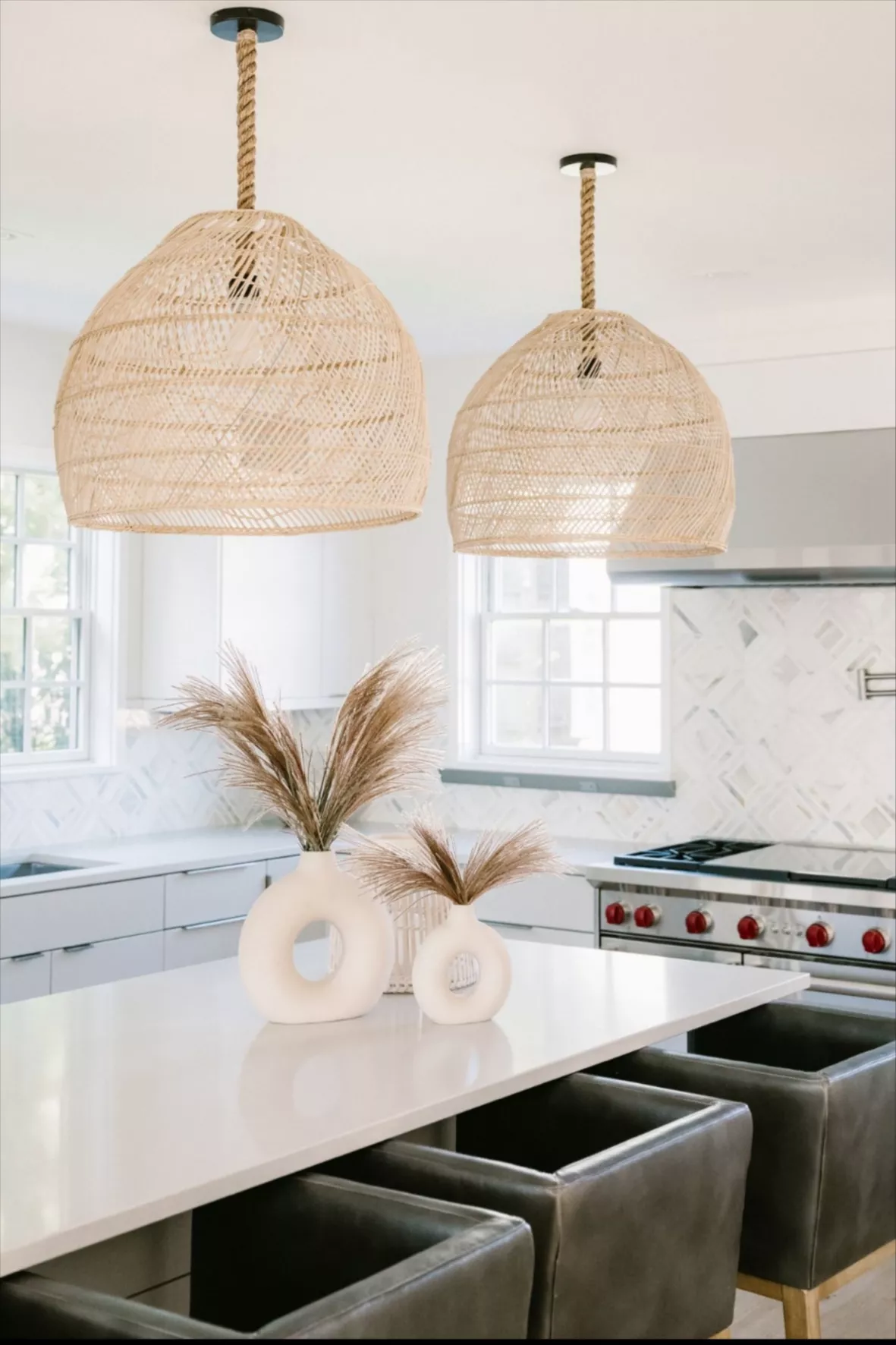 Rattan Round Pendant curated on LTK