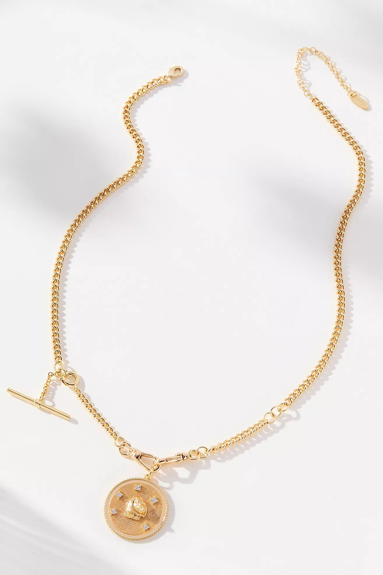 Dog Coin Crystal Necklace | Anthropologie (US)