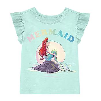 Xtreme Toddler Girls Crew Neck Short Sleeve Ariel Graphic T-Shirt | JCPenney