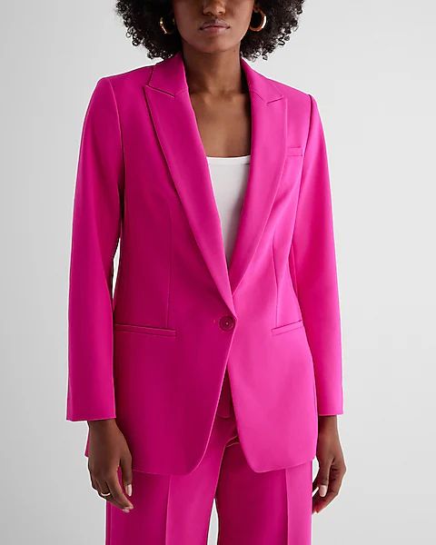 Editor One Button Boyfriend Blazer | Express