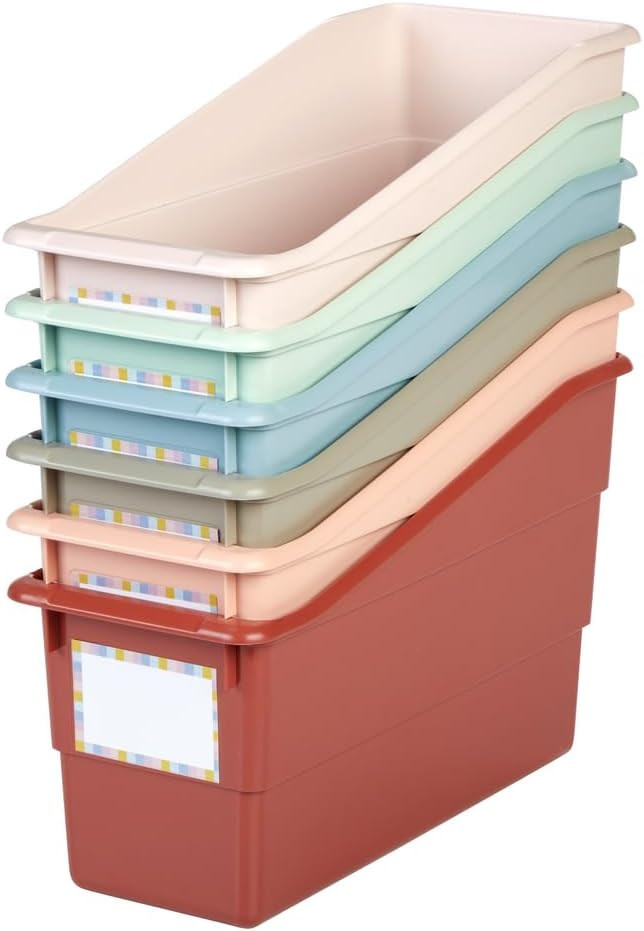 Really Good Stuff Durable Book and Binder Holders - Boho, Set of 6 | Amazon (US)