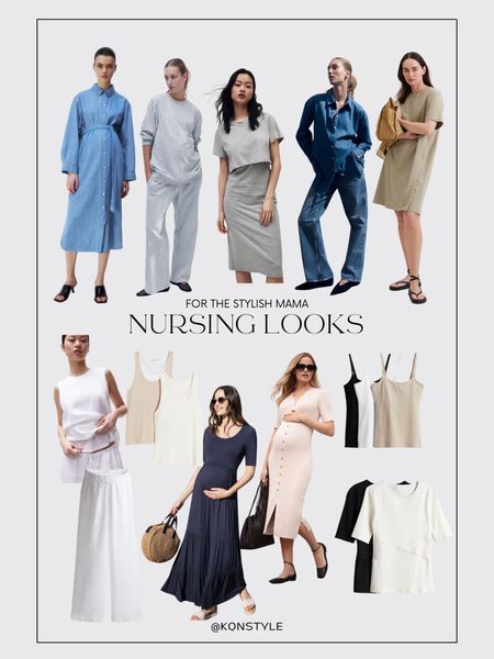 Nursing Friendly Looks: for the stylish mama
#nursing #breastfeeding #nursingoutfits #nursingfriendlyoutfits

#LTKstyletip