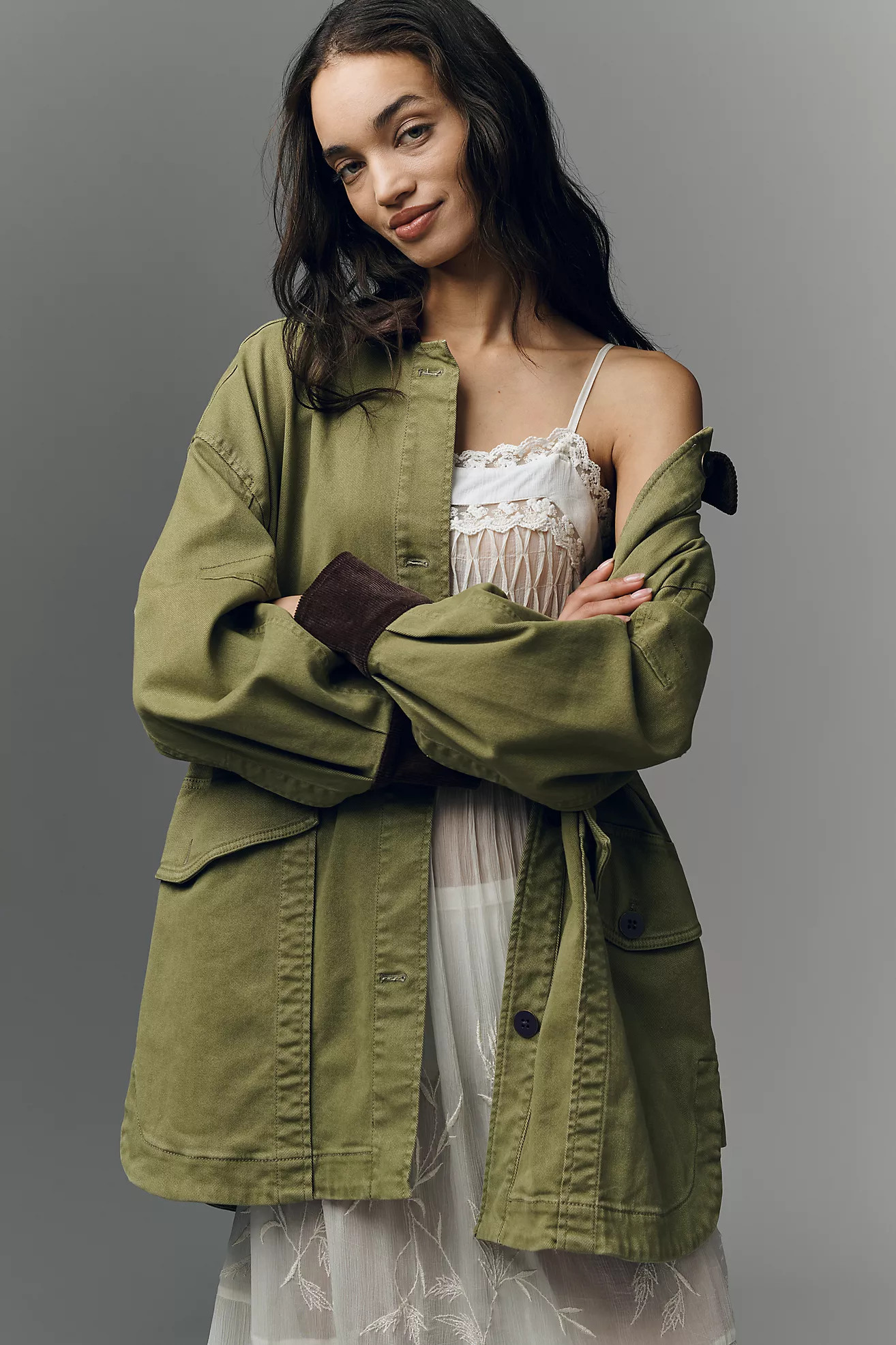 Pilcro Oversized Barn Coat | Anthropologie (US)