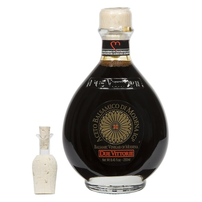 Due Vittorie Oro Gold Balsamic Vinegar with Pourer, 8.45fl oz / 250ml | Amazon (US)