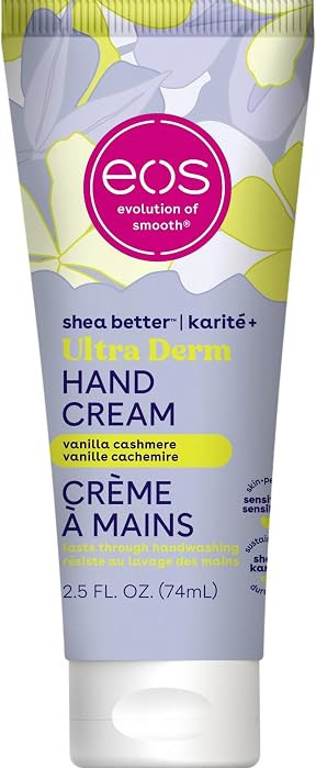 eos Shea Better Hand Cream - Vanilla Cashmere Hand Lotion | Instant Hydration + Lasting Protectio... | Amazon (US)