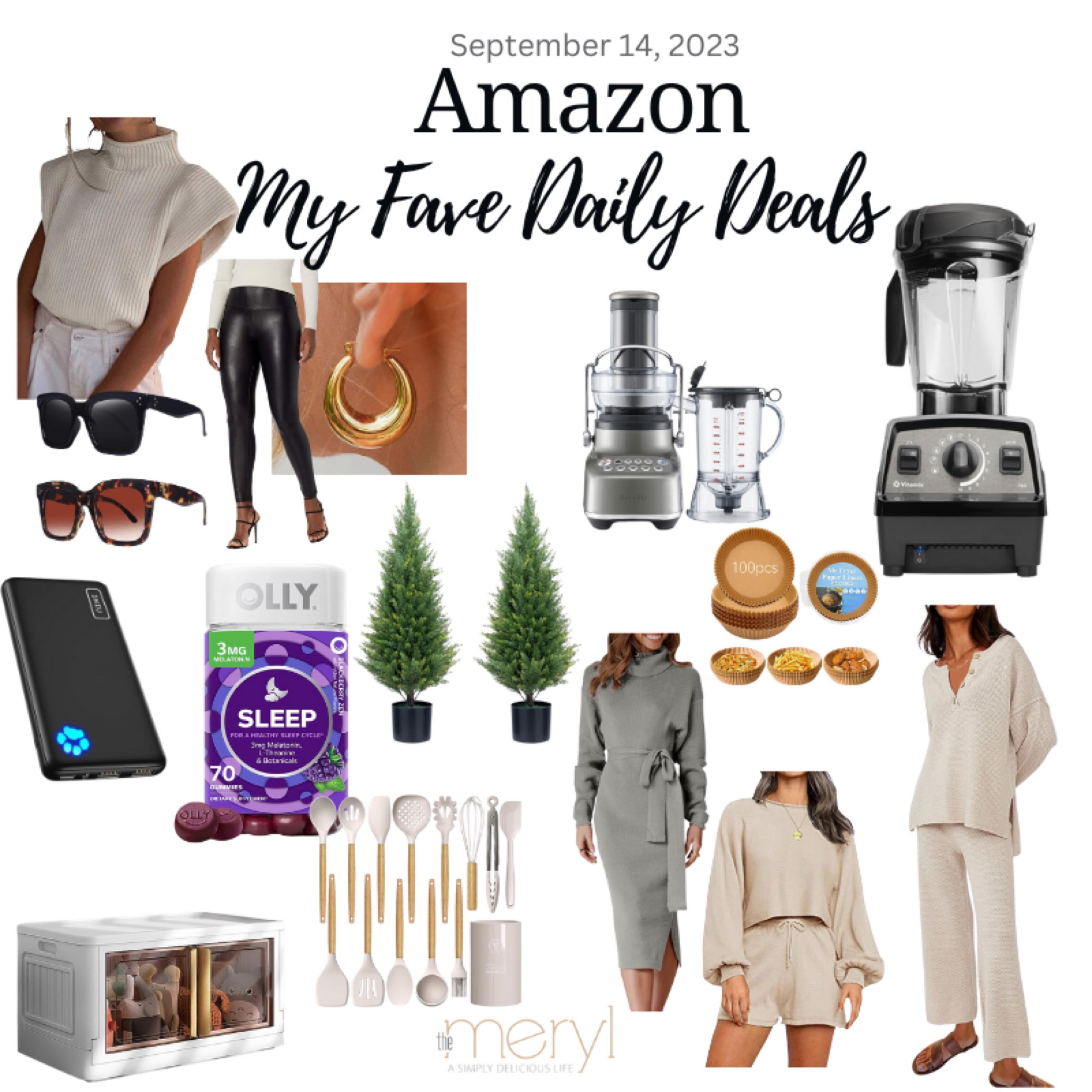 Amazon Deals 9.14.23
Sleeveless Sweater Matching Set Sweater Dress air Fryer Liners Vitamix Blender Breville Food Processor Faux Leather leggings Phone Battery Bank Portable Charger Olly Melatonin Sunglasses Evergreen Trees Gold Earrings Utensil Set Cabinet

#LTKfindsunder100 #LTKstyletip #LTKHoliday