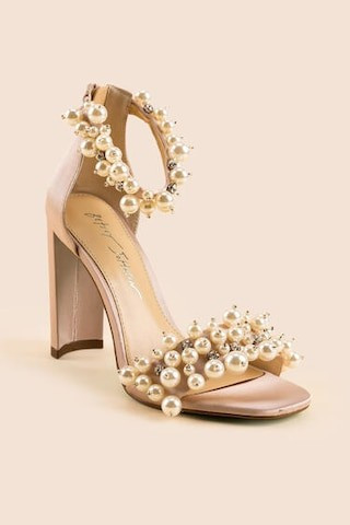 Betsey Jonson Fay Pearl Block Heels | Francesca's