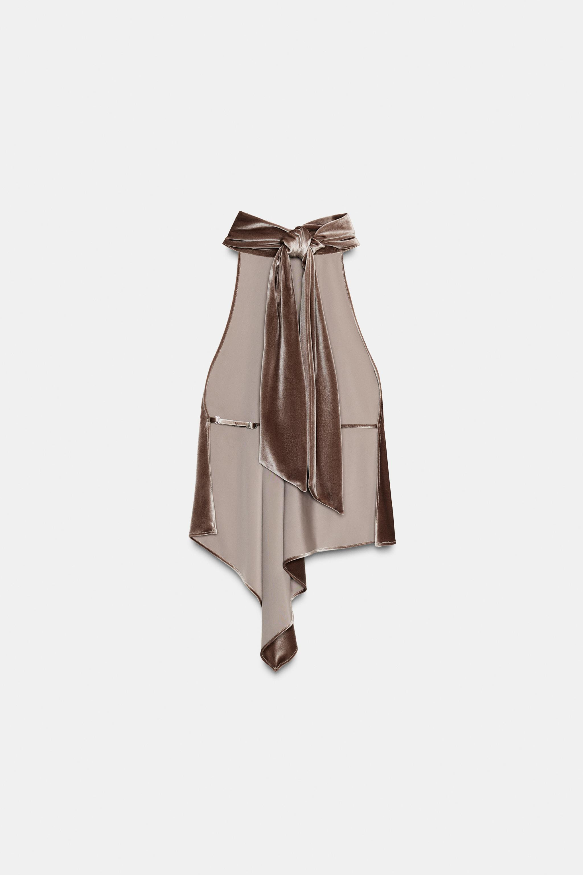 ASYMMETRIC HALTER TOP | Zara US