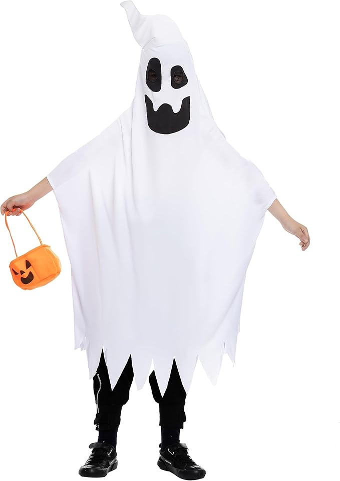Spooktacular Creations Halloween Ghost Costume with Horn and Pumpkin Bucket for Child Halloween S... | Amazon (US)