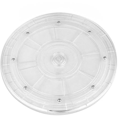 T&B 8 inch Lazy Susan Turntable Organizer White Acrylic for Spice Rack Table Cake Kitchen Pantry ... | Amazon (US)