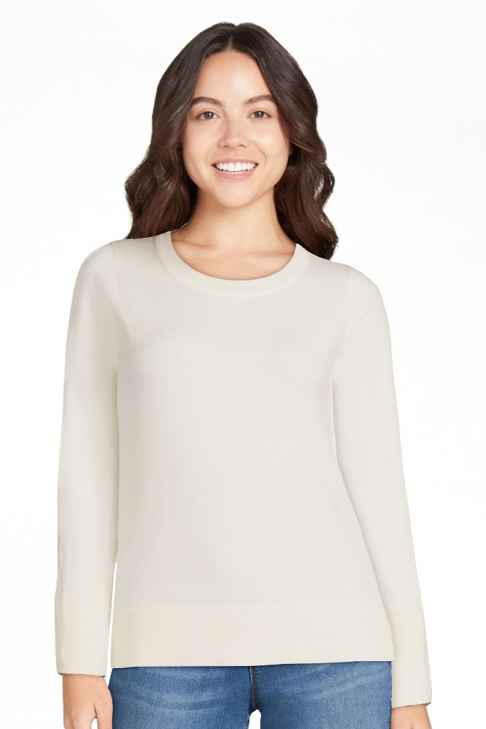 Free Assembly Women’s Crewneck Sweater with Long Sleeves, Midweight, Sizes XS-XXL | Walmart (US)