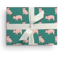 5 Sheets Of Pig Wrapping Paper, Farm Animal Christmas Paper Sheets, Santa Farmhouse Gift Wrap Ideas Lover | Etsy (US)