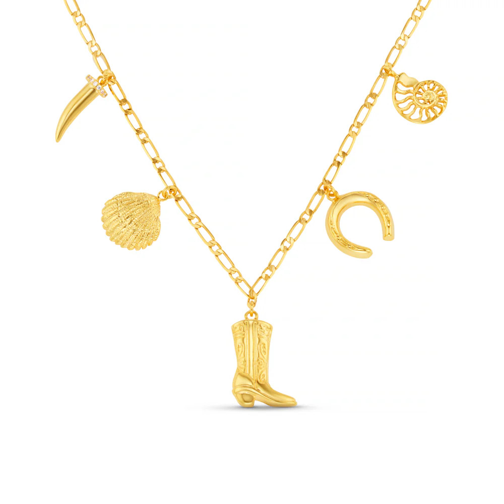 Eclectic Western Charm Necklace | Orelia