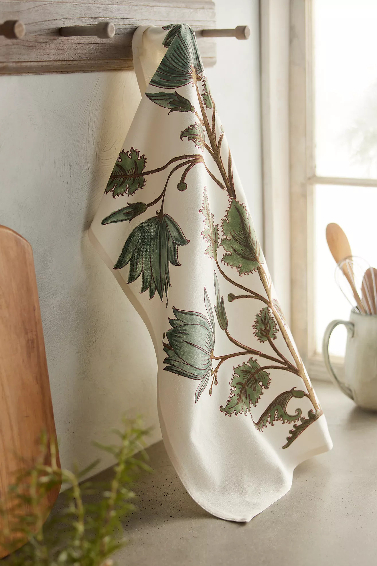 Flora Cotton Dish Towel | Anthropologie (US)