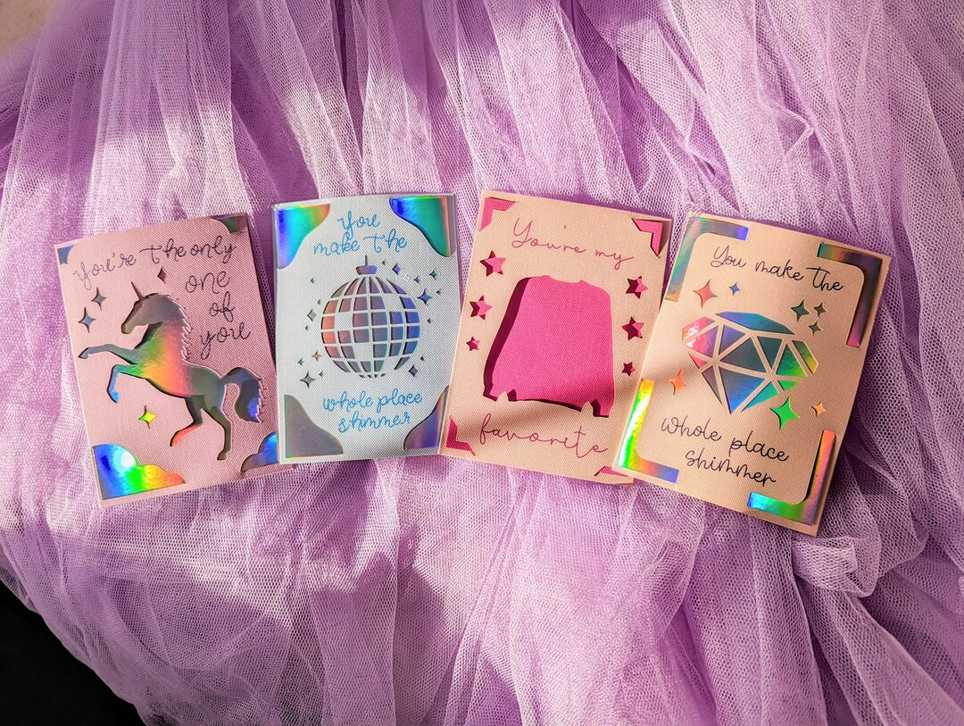 4 Swiftie Galentines Mini Cards (Set of 4) -- Free shipping -- handmade physical Valentines or En... | Etsy (US)