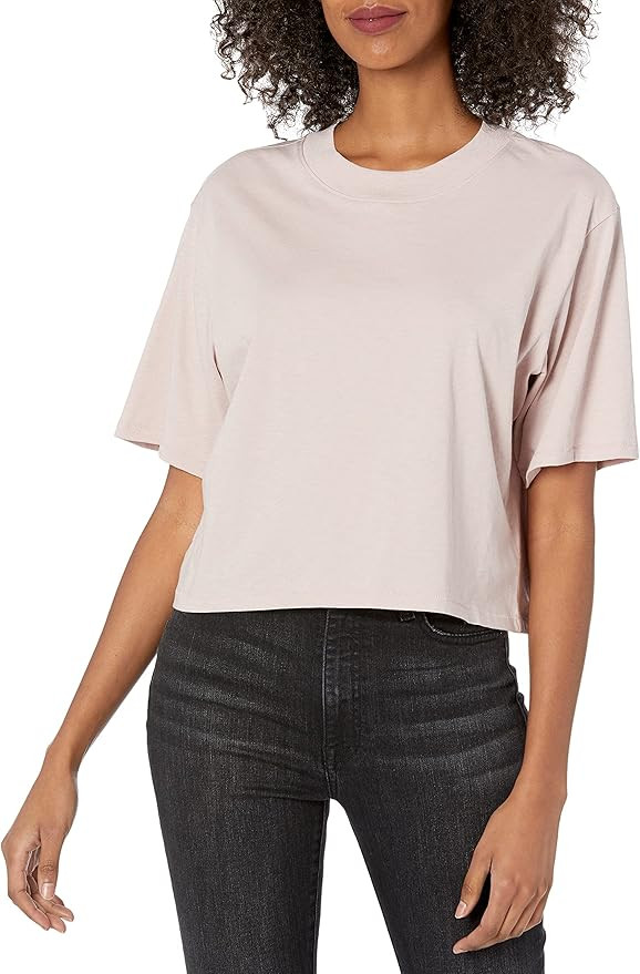 The Drop Women's Sydney Short-sleeve Cropped Crew Neck T-shirt | Amazon (US)