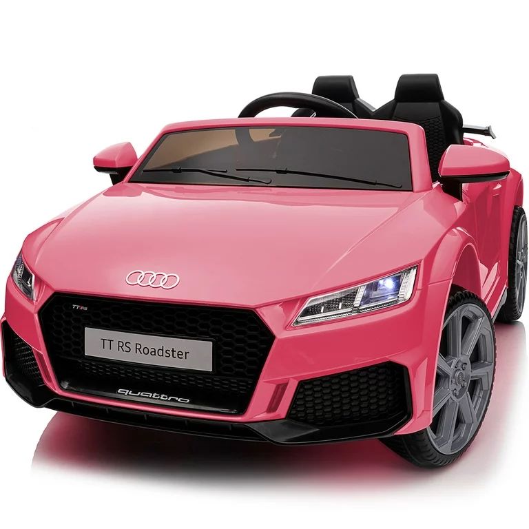 Hikiddo Electric Ride on Car for Kids, Licensed Audi 12V Powered Ride-on Toy with Remote - Pink | Walmart (US)