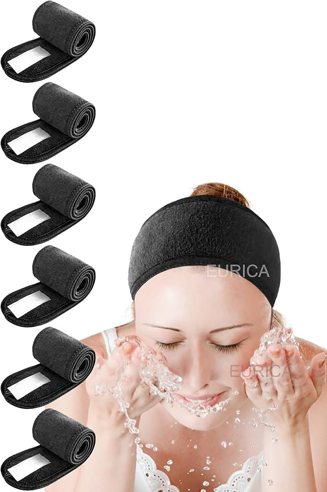 EUICAE Hair Wrap Headband, 6 Pack Non-slip Stretchable Washable Makeup Headband for Face Wash Fac... | Amazon (US)